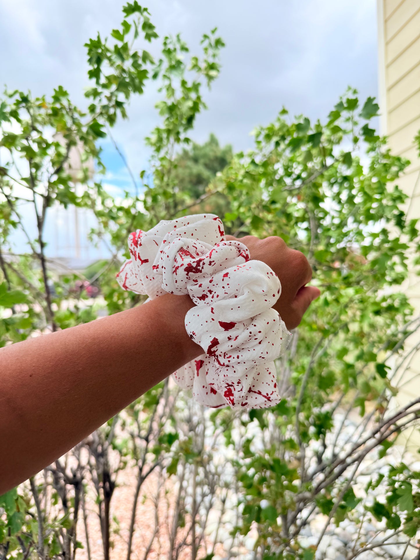Bats & Blood Splatter Scrunchies