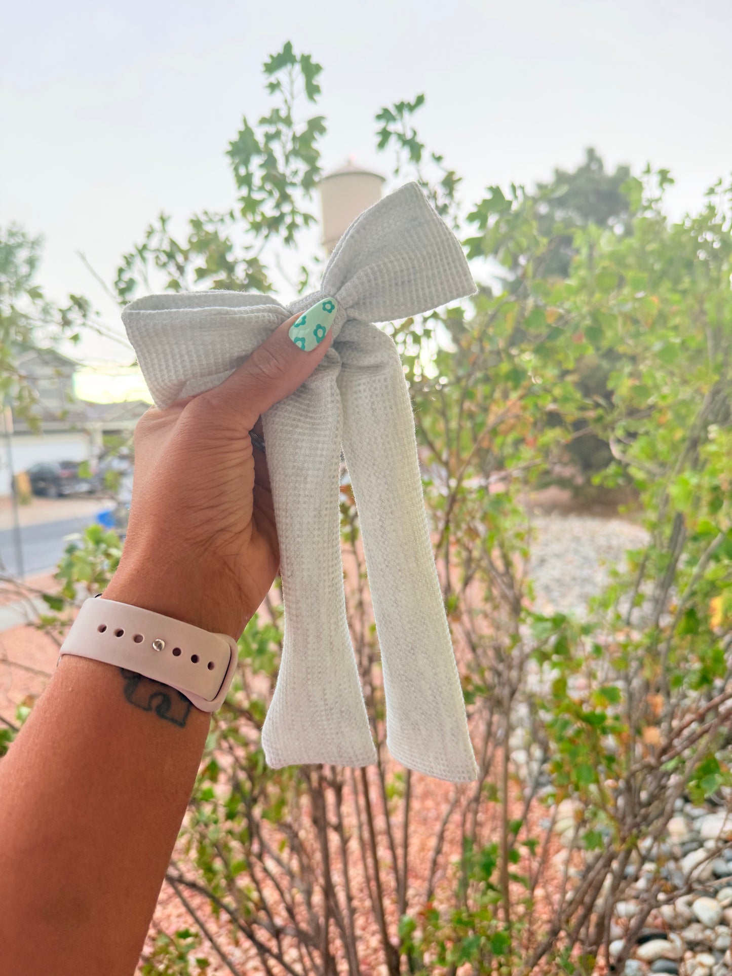 Gray Emily Bow