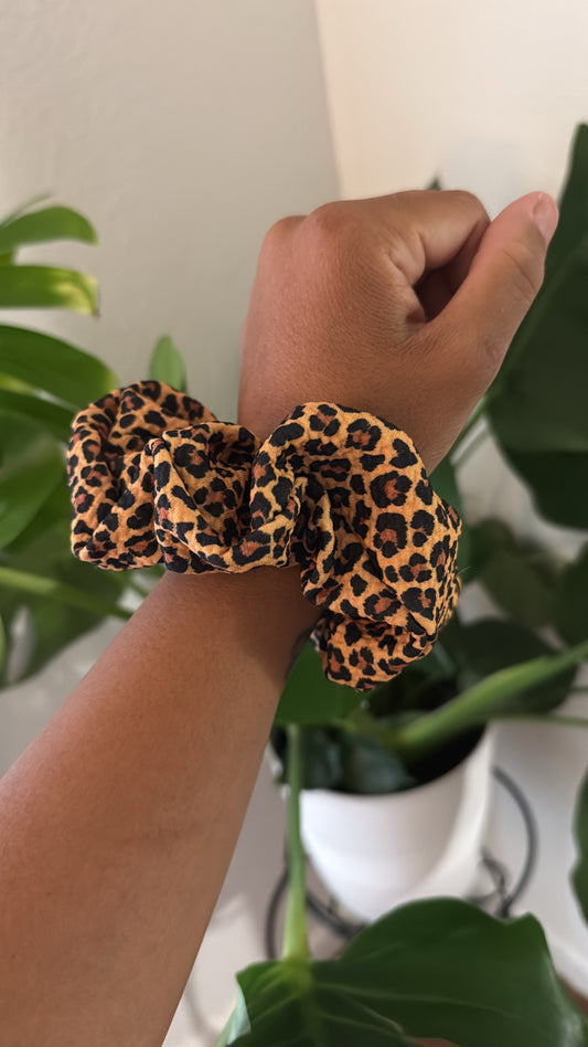 Cheetah Scrunchie