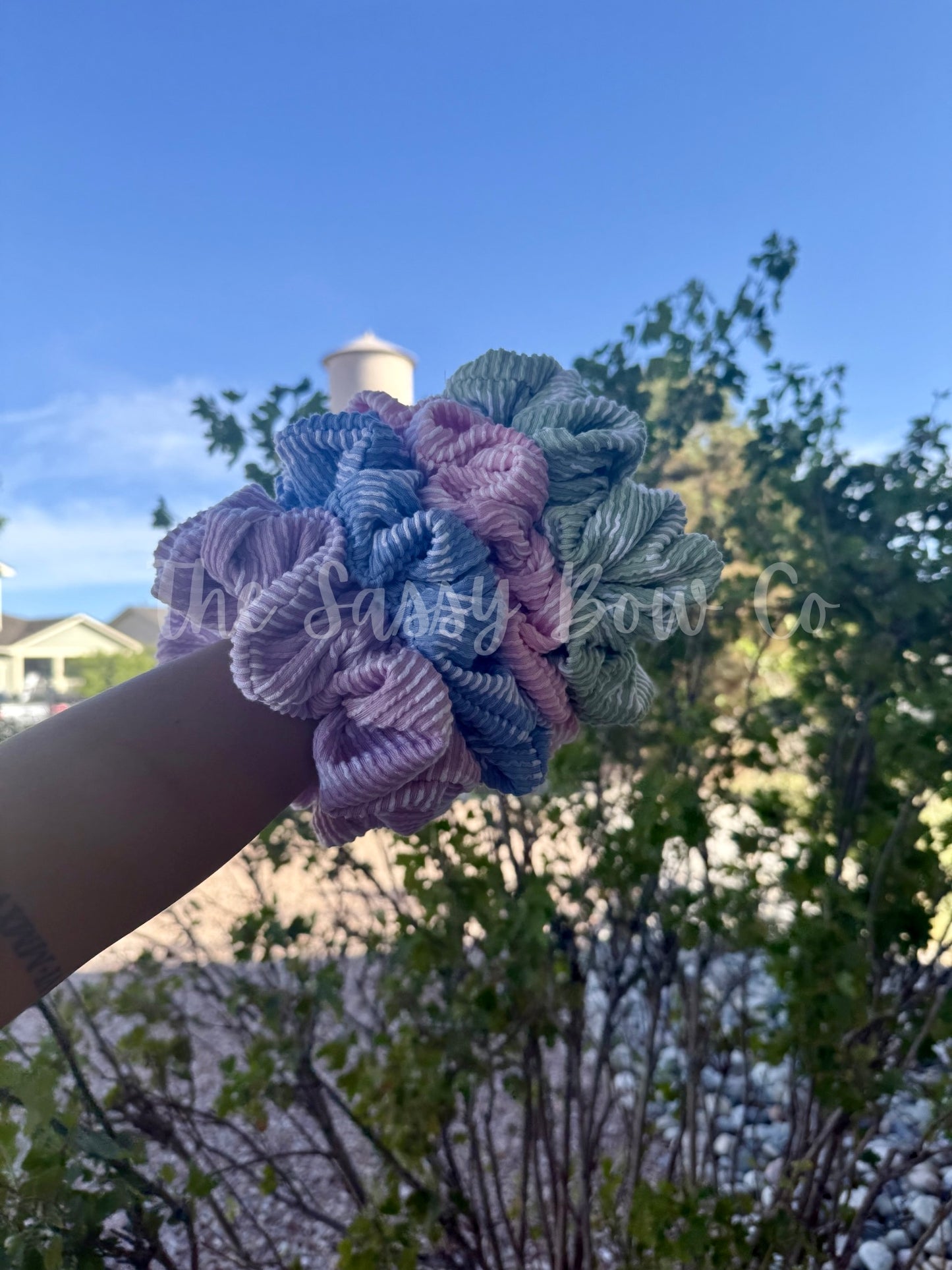 XL Striped Scrunchie