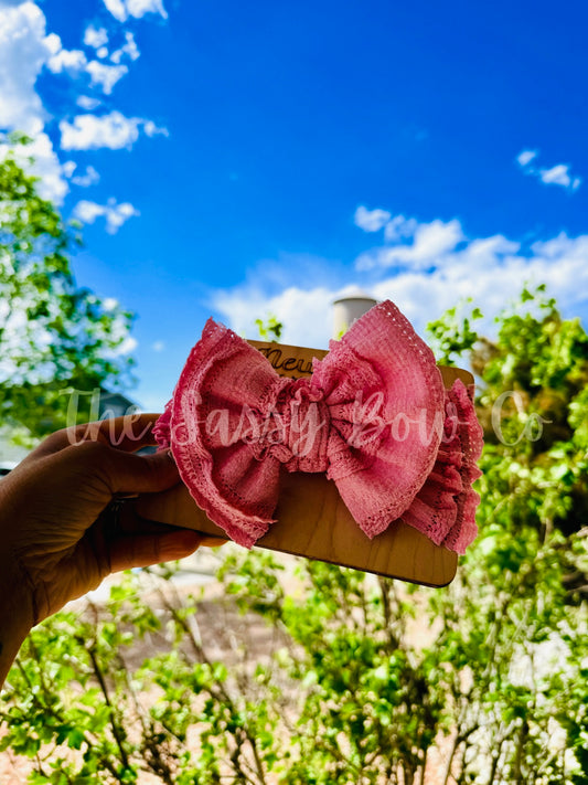 Pink Ruffle Newborn Wrap