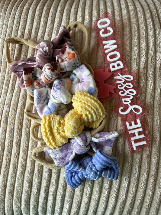 Baby chunky knot bow