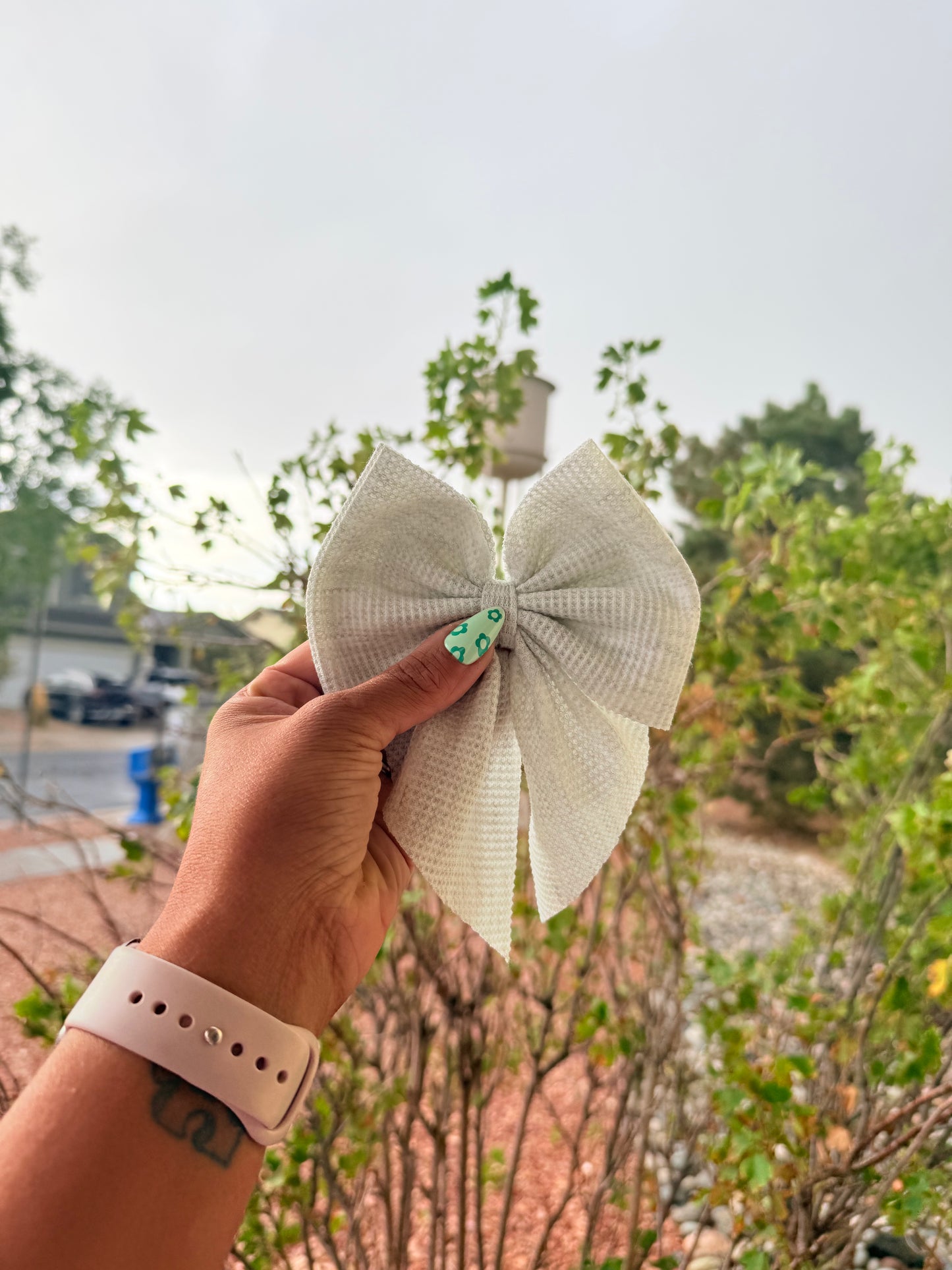 Gray Sailor Bow