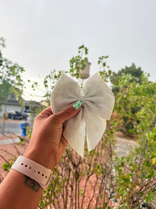 Gray Sailor Bow